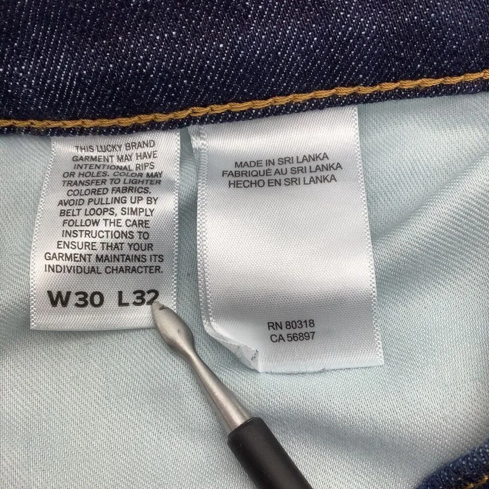 Lucky Brand Mens 110 Slim Fit Jeans Blue Size 30 x 32‎ (Actual 32 x 32)